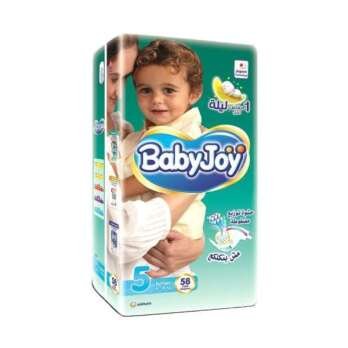 حفاضات بيبي جوي مقاس 5, 58 حفاضة