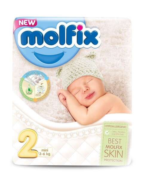 Molfix Diapers Size 2, 60 Pcs