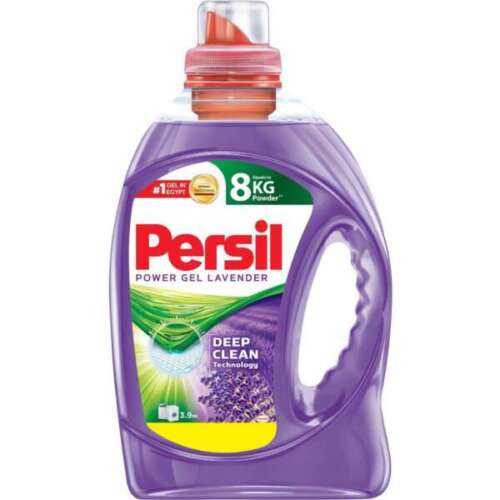 Persil Power Gel With Lavender - 3.9 Kg برسيل باور جل لافندر 3.9 لتر سائل منظف للغسالات الأوتوماتيك