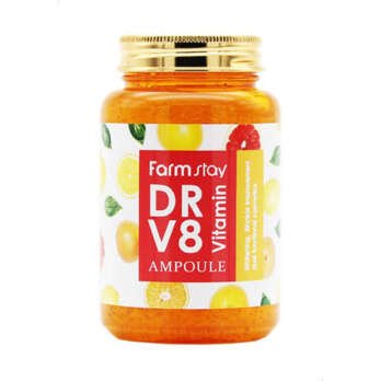 امبولة فيتامينات للعناية بالبشرة من فارم ستاي DR-V8، 250مل