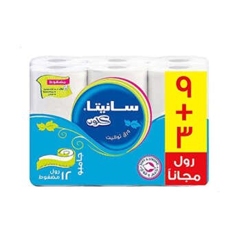 مناديل تواليت 12 رول من سانيتا كلوب