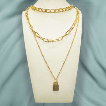 سلسلة 3 أدوار ذهبي قفل