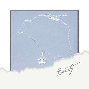 قلادة حلقة فضي