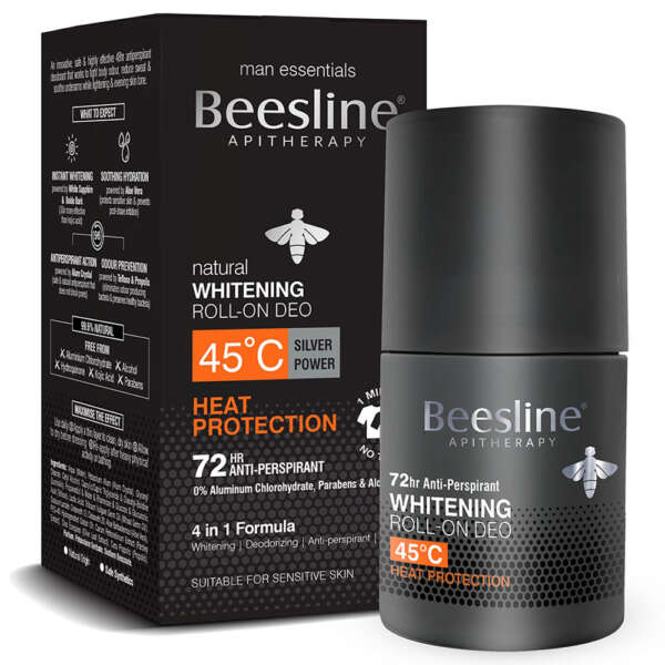 Beesline Whitening Roll-On Deodorant Heat Protection for men