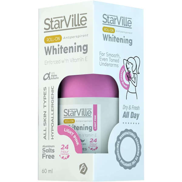 Starville Roll On Antiperspirant For Women Light Pink - 60 ml