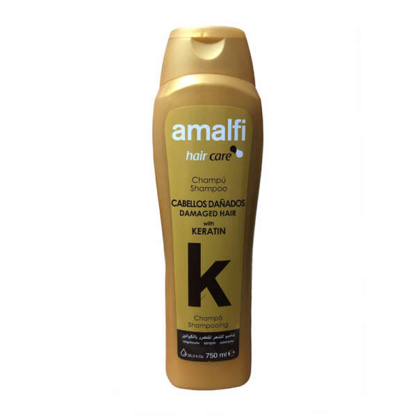 amalfi shampoo with keratin for damaged hair - 750ml