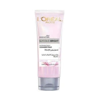 L'Oreal Glycolic bright cleanser foam - 100ml