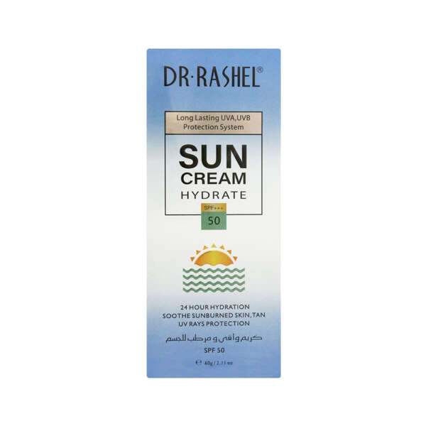 Sun protection cream provides 24 hour hydration and sun protection to keep skin soft and smooth