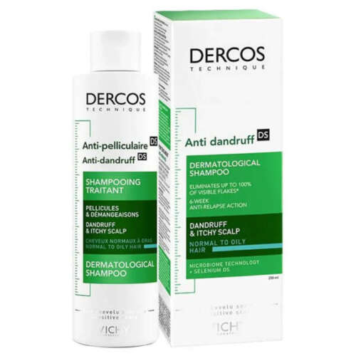 Vichy Dercos Anti-Dandruff Shampoo for Scalp Normal to Oily Hair - 200ml