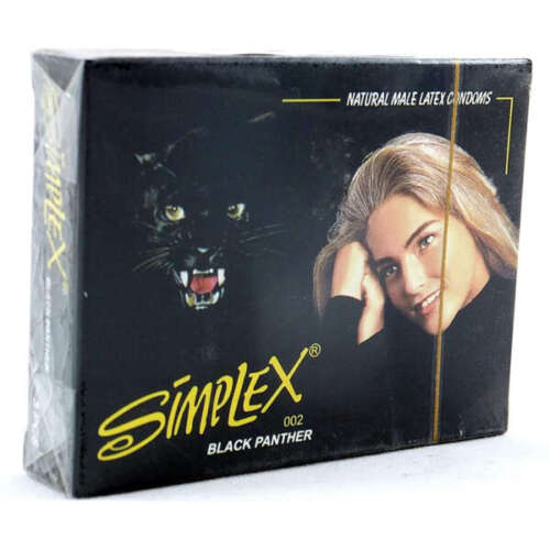 Simplex Black Panther Condom - pack of 3
