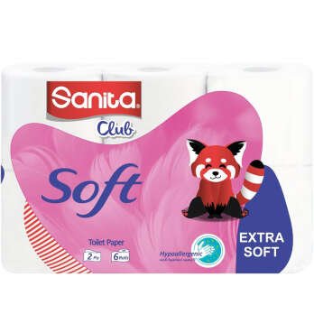 Sanita Club Toilet Tissues Soft – 6 Rolls