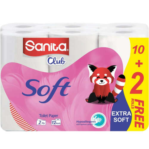 Sanita Club Toilet Tissues Soft - 12 Rolls