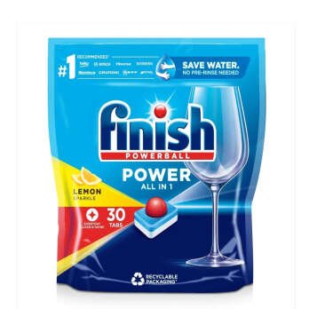 فينش اقراص غسالات الاطباق برائحة الليمون‎ باور بول - 30 قرص