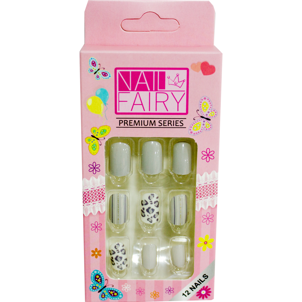 Fake Nails for Children - Grey