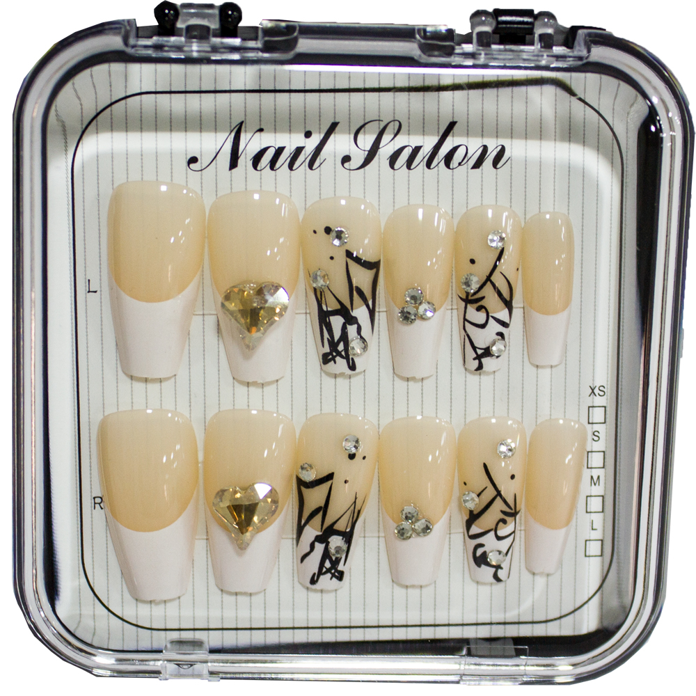 Fake Nails for Adults - beige 04