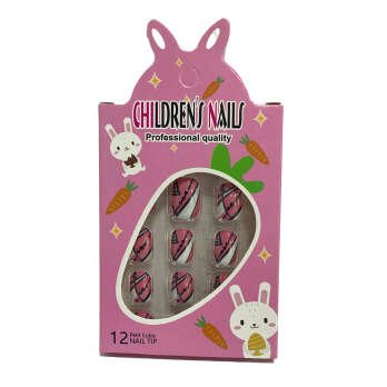 اظافر صناعية للأطفال - مخطط بينك