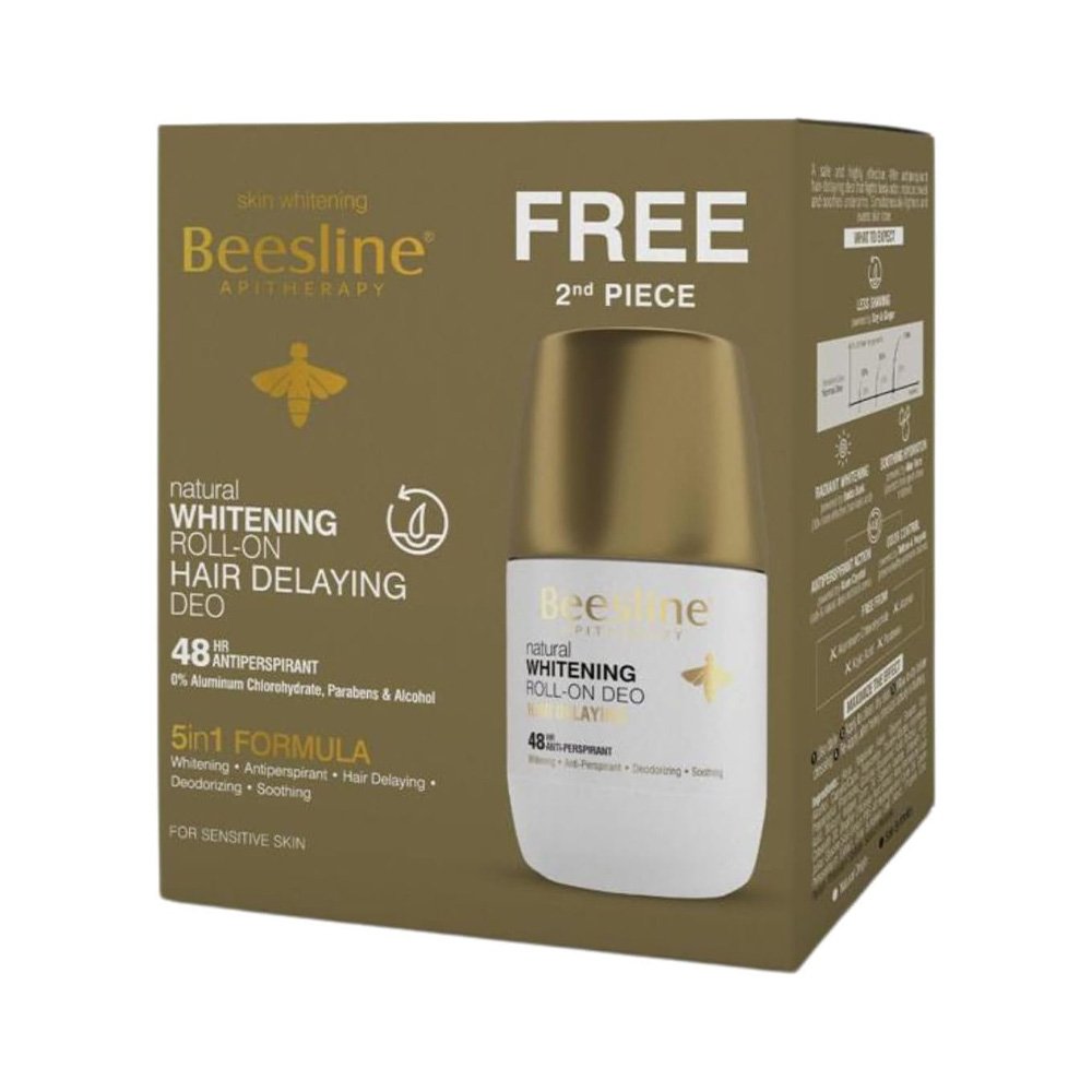 1006908 Beesline Roll On Skin Lightening and Hair Growth Delay - 1+1 Free