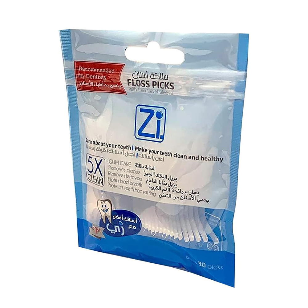 Zi Dental Floss Picks X5 Clean - 30 picks