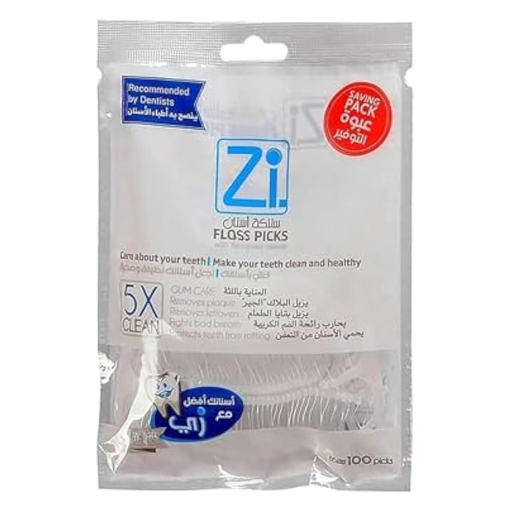 Zi Dental Floss Picks X5 Clean - 100 picks