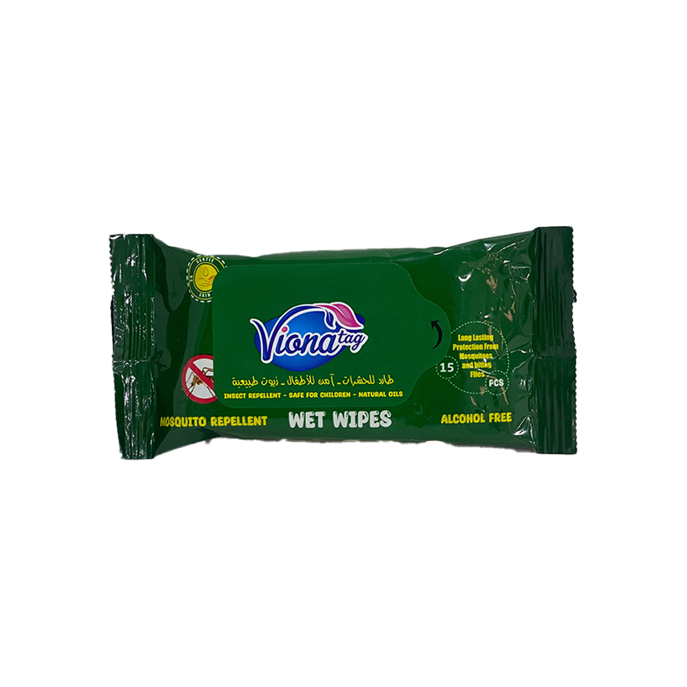 Viona Wet Wipes Mosquito Repellent - 15pcs