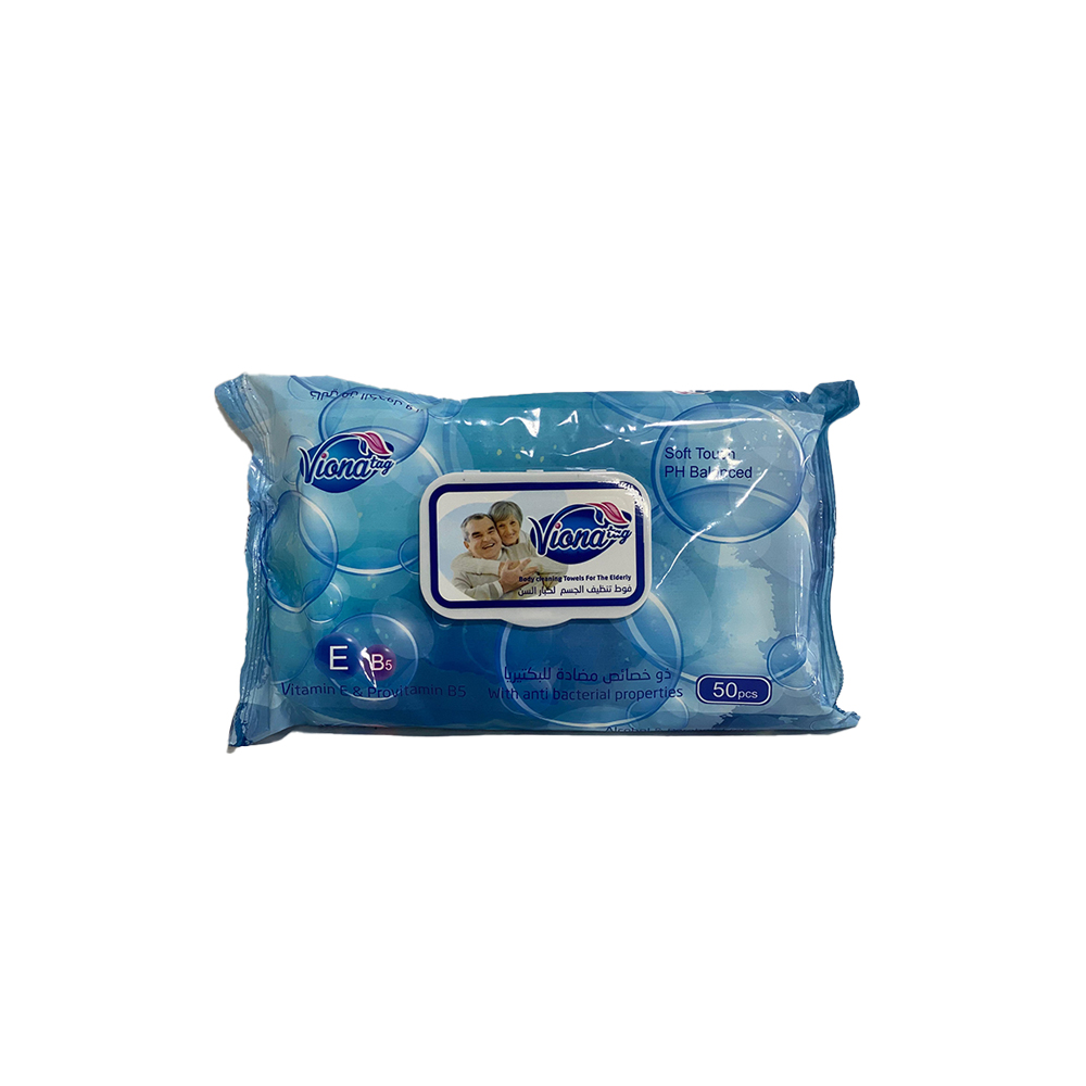 Viona Water Wipes for Bath - 50 Wipes