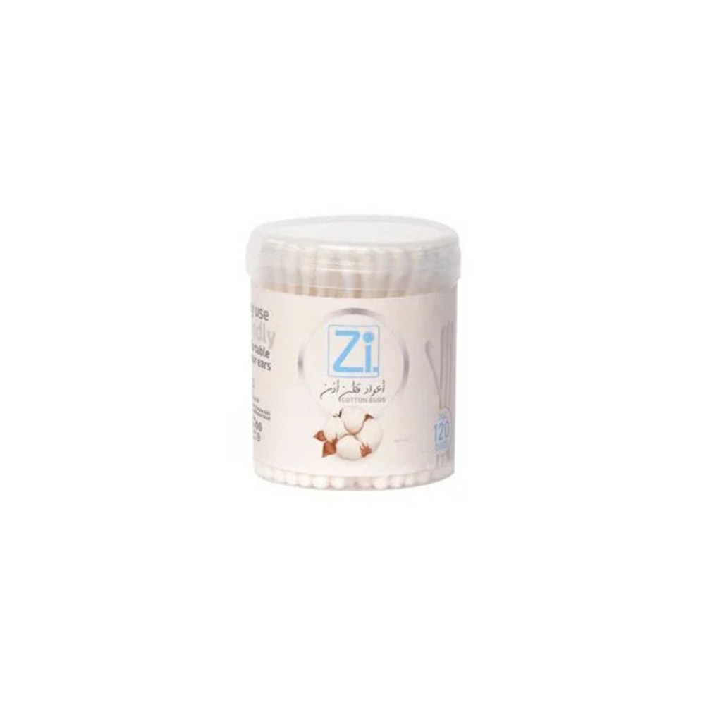 Zi Cotton Ear Cleaning Swabs - 120 Plastic Sticks