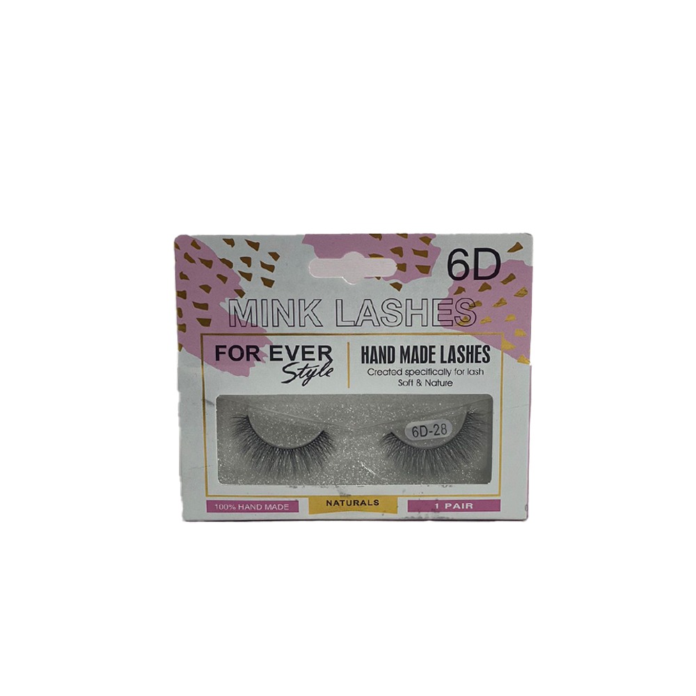 Mink Lashes False Eyelashes 6D - 28