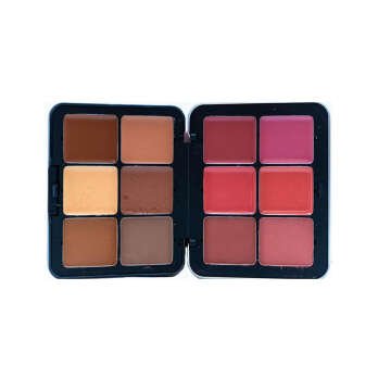 Might Cinema blush and contour cream and powder palette - 12 shades