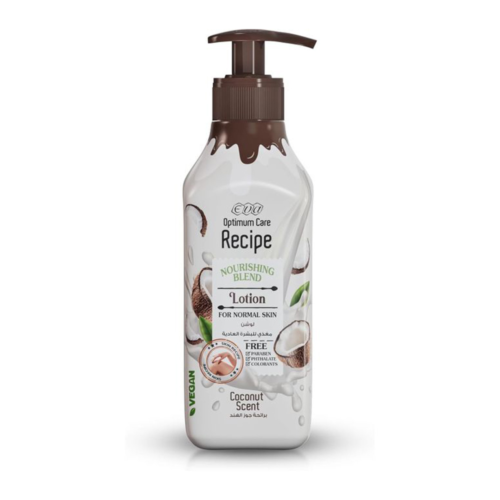 Eva Optimum Care Recipe Lotion for Normal Skin Coconut Scent - 370ml