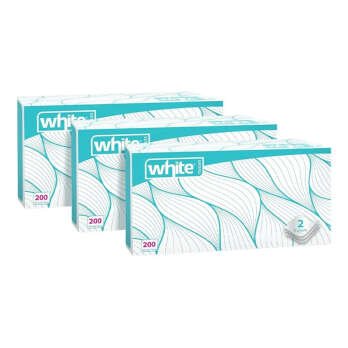 White Soft Facial Tissues - 200 Tissues