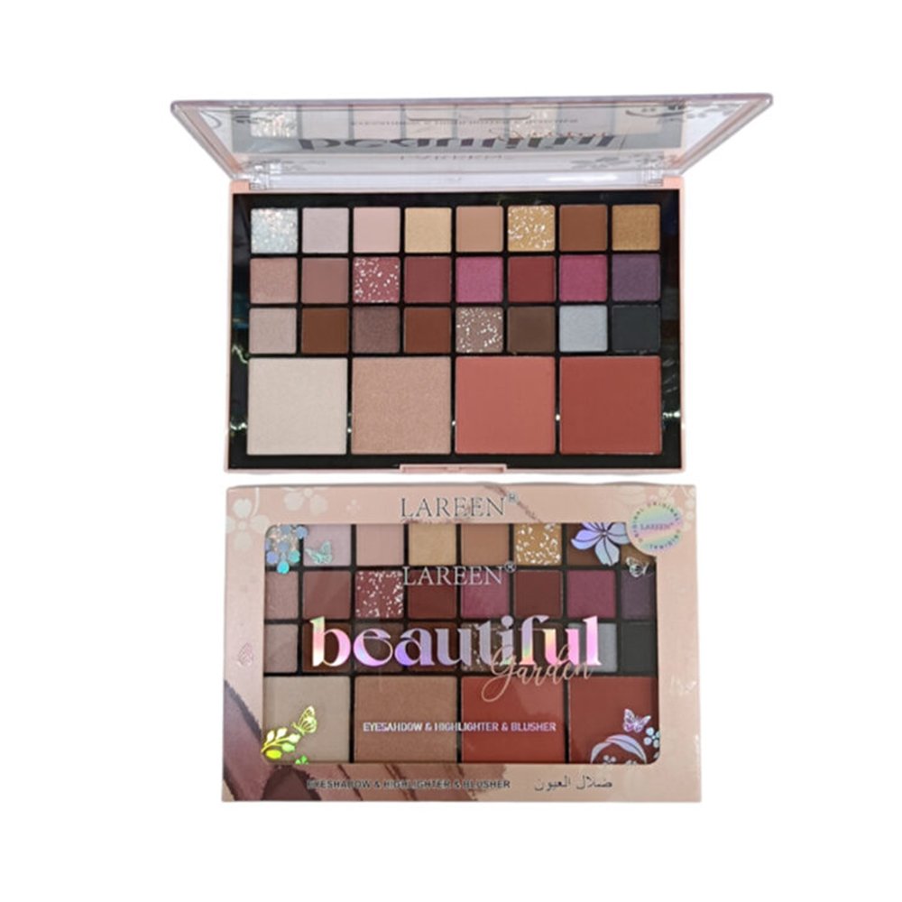 10042256 Lareen Beautiful Garden Eyeshadow Blush and Highlighter Palette