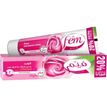 Fem Hair Removal Cream for Normal Skin with Rose Scent - 90ml