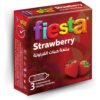 Fiesta Strawberry Condoms - 3 Pack