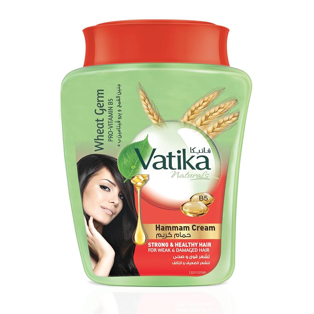 1007753 Vatika Wheat Germ Hair Cream Bath - 450g