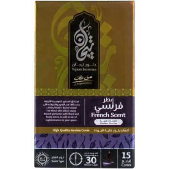 Tejaan lncenses French Scent - 15 Cones