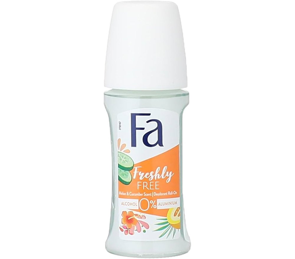 1006447 Fa Freshly Free Deodorant Roll On Cucumber & Melon - 50ml