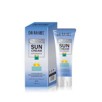 Sun protection cream provides 24 hour hydration and sun protection to keep skin soft and smooth