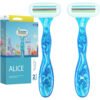 Alice Shaver for Oily Skin for Women - 2 Pieces