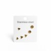 Pack of stainless steel earrings in various shapes - 2
