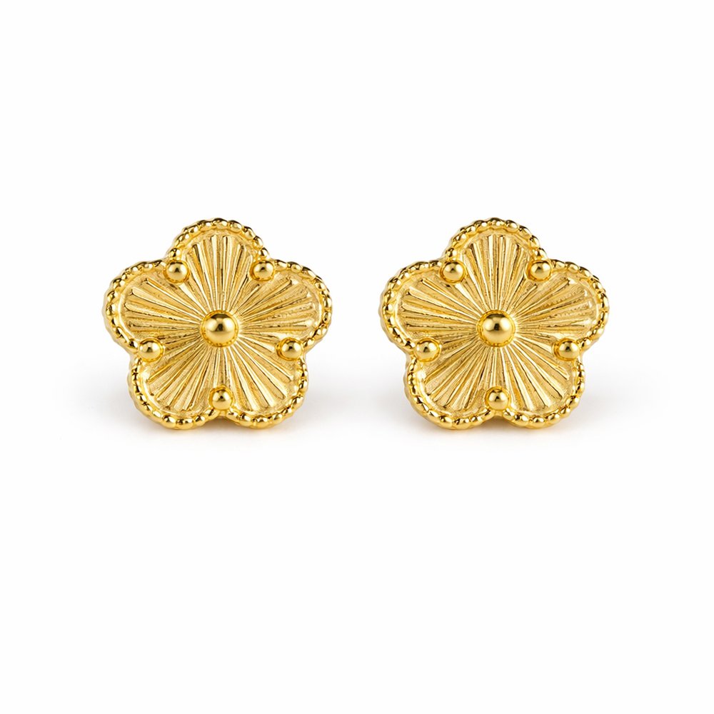 101263 Van Cleef stainless steel earrings - gold