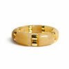 Wide Elastic Acrylic Resin Bracelet - Honey