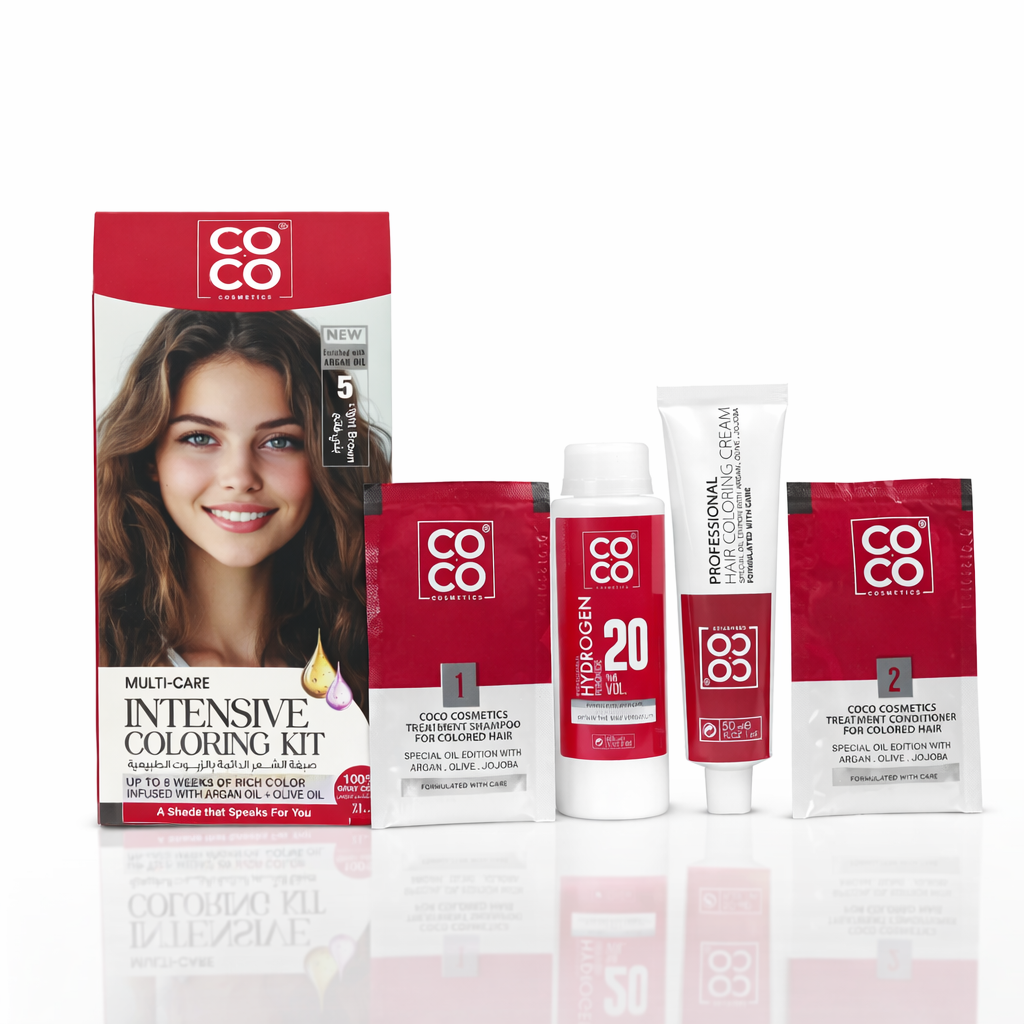 1007787 Coco Coloring Kit Intensive Hair Dye - 5 Light Brown