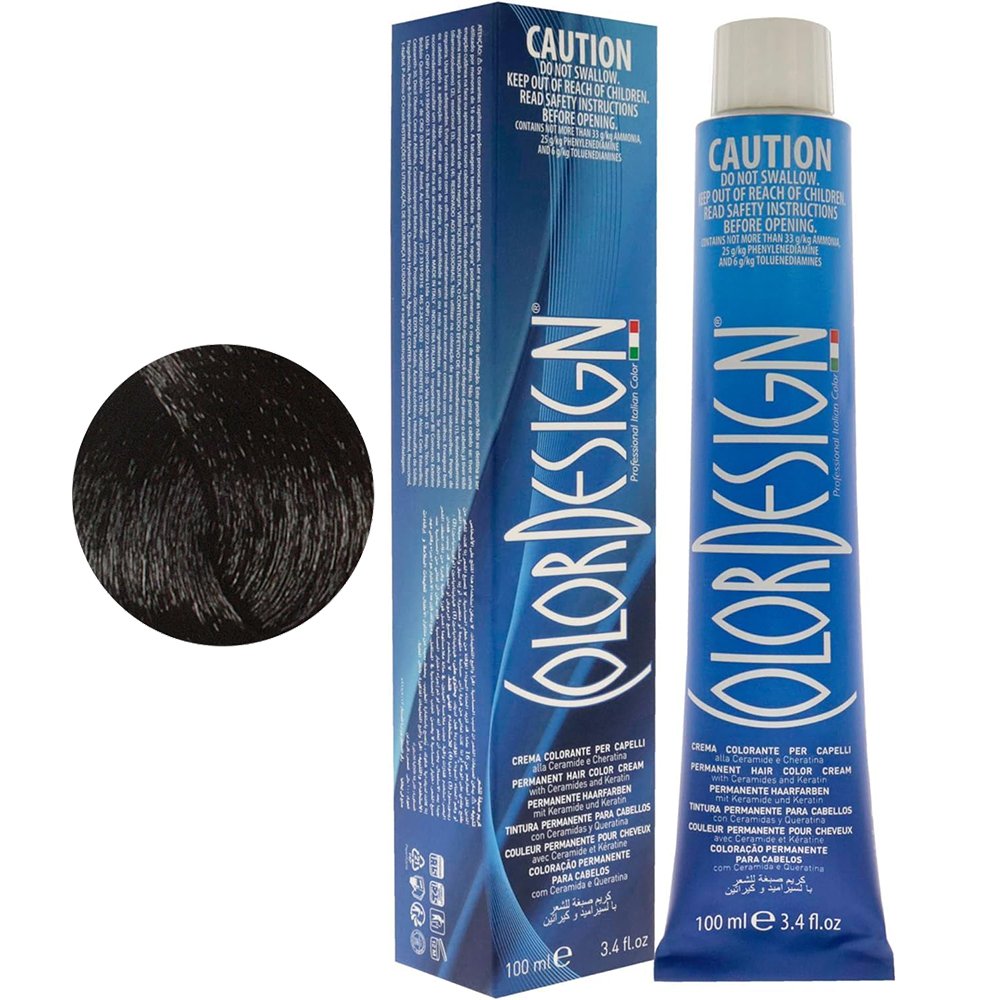 1007791 Color Design Hair Dye - 1 Black