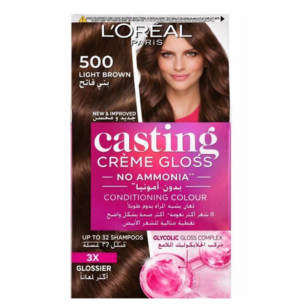 1007802 L'Oréal Paris Casting Crème Gloss Hair Color - 500 Light Brown