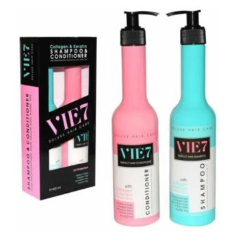 VIE7 Shampoo and Conditioner with Collagen and Keratin - 400ml