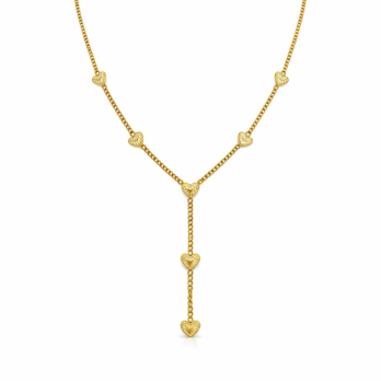 Stainless steel chain - hearts