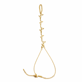 Stainless steel cuff bracelet - Butterflies