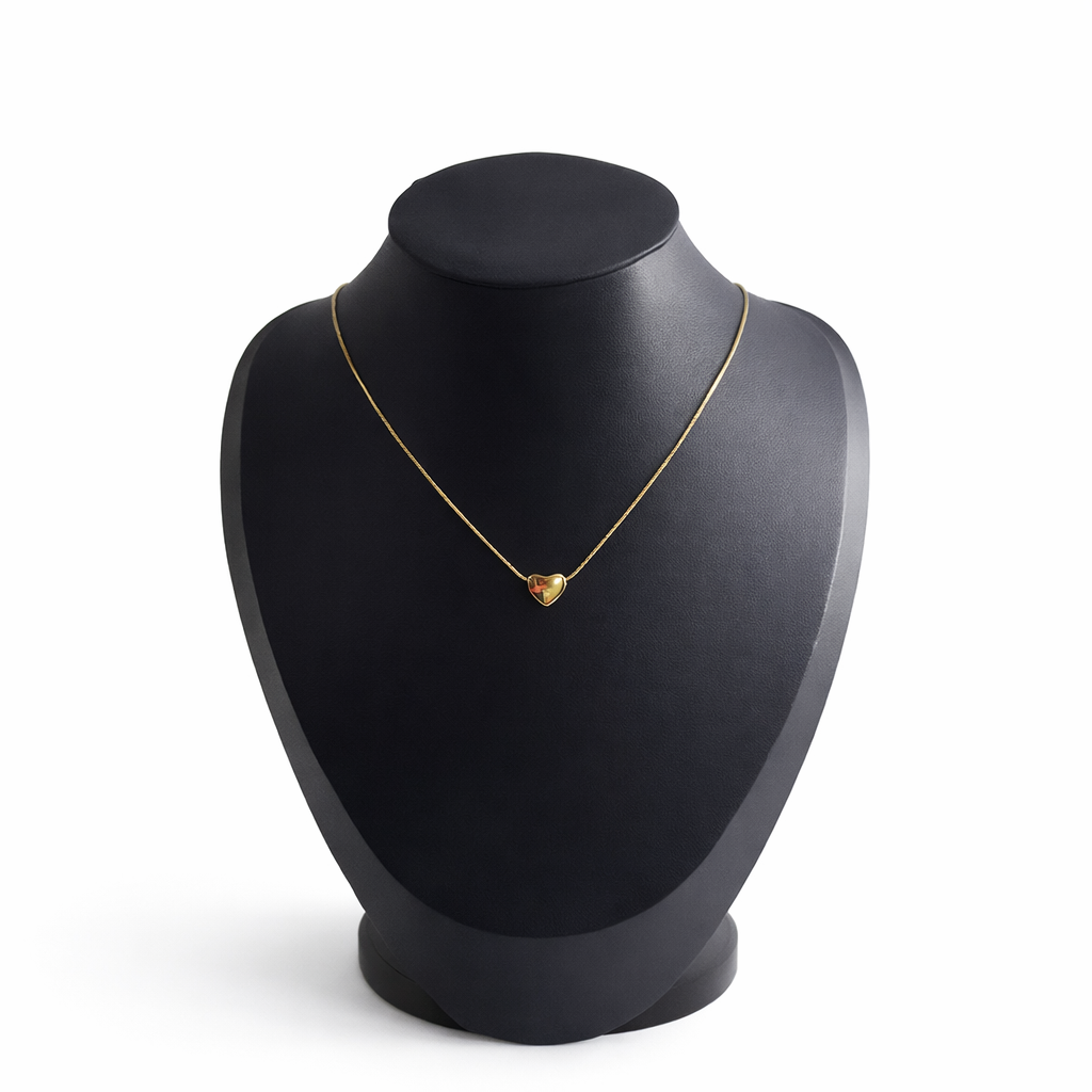 101319 Stainless steel chain - small heart