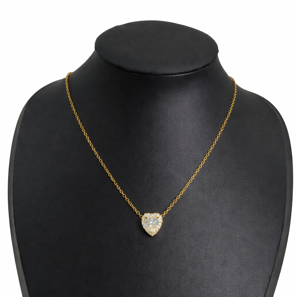 101321 Stainless steel chain - heart lobe