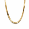 Stainless steel snake back chain - gold